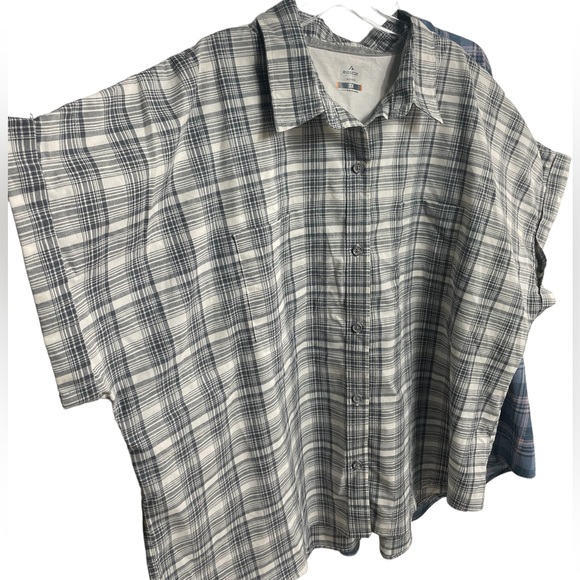 Ridgecut Tough wear 3X Women's Short Sleeve Plaid Shirt, Bundle of two - Picture 6 of 15